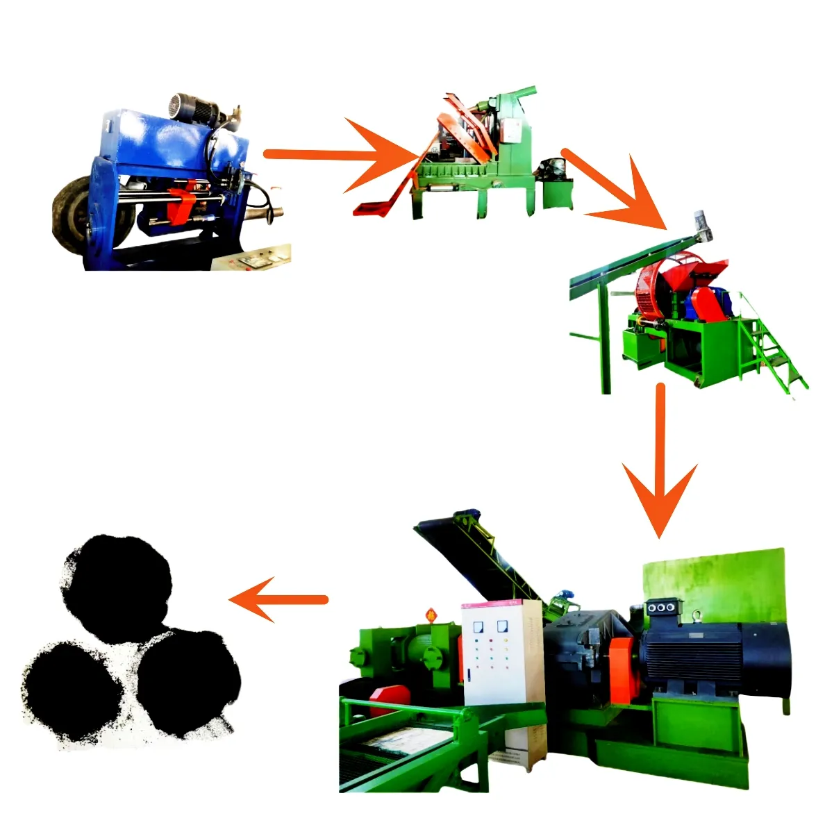 Máquina de reciclaje de neumáticos para ladrillos, máquina de neumáticos con suministro de azulejos para bomba de goma, máquinas para hacer electrobombas 20000 5,5