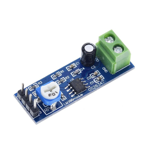 LM386 Audio Power Amplifier <strong>Module</strong> 5V-12V <strong>Input</strong> 200 Times Gain Amplifier Board Mono Power Amplifier - Product Image 1