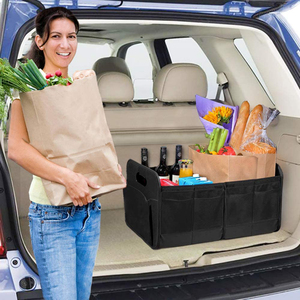 ไม่ลื่น2 In 1 Multi-ใช้รถBackseat Organizerที่นั่งBoot Cargo Storageพร้อมกระเป๋าด้านข้าง - Product Image 3