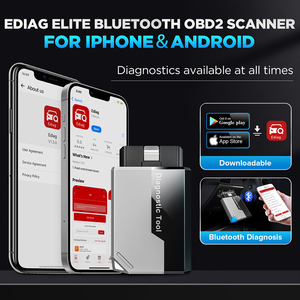 新しいEdiag Elite自動診断ツールすべての車のフルシステム診断15リセット生涯無料OBD2スキャナー読み取りクリアコードエラー - Product Image 3