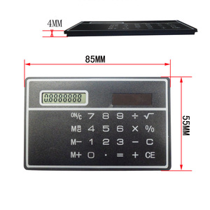 8 chữ số điện tử năng lượng mặt trời mini Thêm mỏng thẻ máy tính giá rẻ món quà mới lạ làm bằng nhựa - Product Image 4