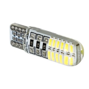 Yüksek kalite 194 3014 24SMD LED ışık ampul 501 Car T10 hata ücretsiz araba Dome harita kapı nezaket plaka Dash enstrüman - Product Image 2