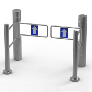 Prezzo di fabbrica in acciaio cancello girevole cancello a infrarossi telecomando automatico di sicurezza oscillazione cancello barriera per supermercato - Product Image 5
