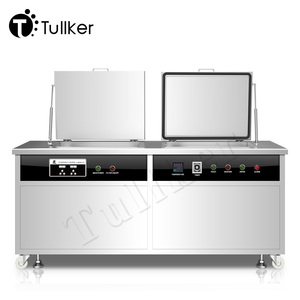 Tullker 100L ПЛК-контроль индивидуальная сборка 108L два резервуара инструмент горячей сушки для Ultensil промышленный ультразвуковой очиститель ванны - Product Image 1