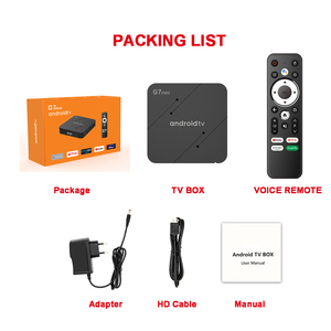 新しいG7 mini 2g 16g Amlogic s905w2 4k ATV android 11 tv os box voice remote 2.4G/5G WIFI BT5.0メディアプレーヤー (Net ix付き) - Product Image 6