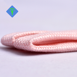 13mm Poly Flat Polyester <strong>Cord</strong> W/<strong>3</strong>/4''rounded with Metal Aglets. - Product Image 4