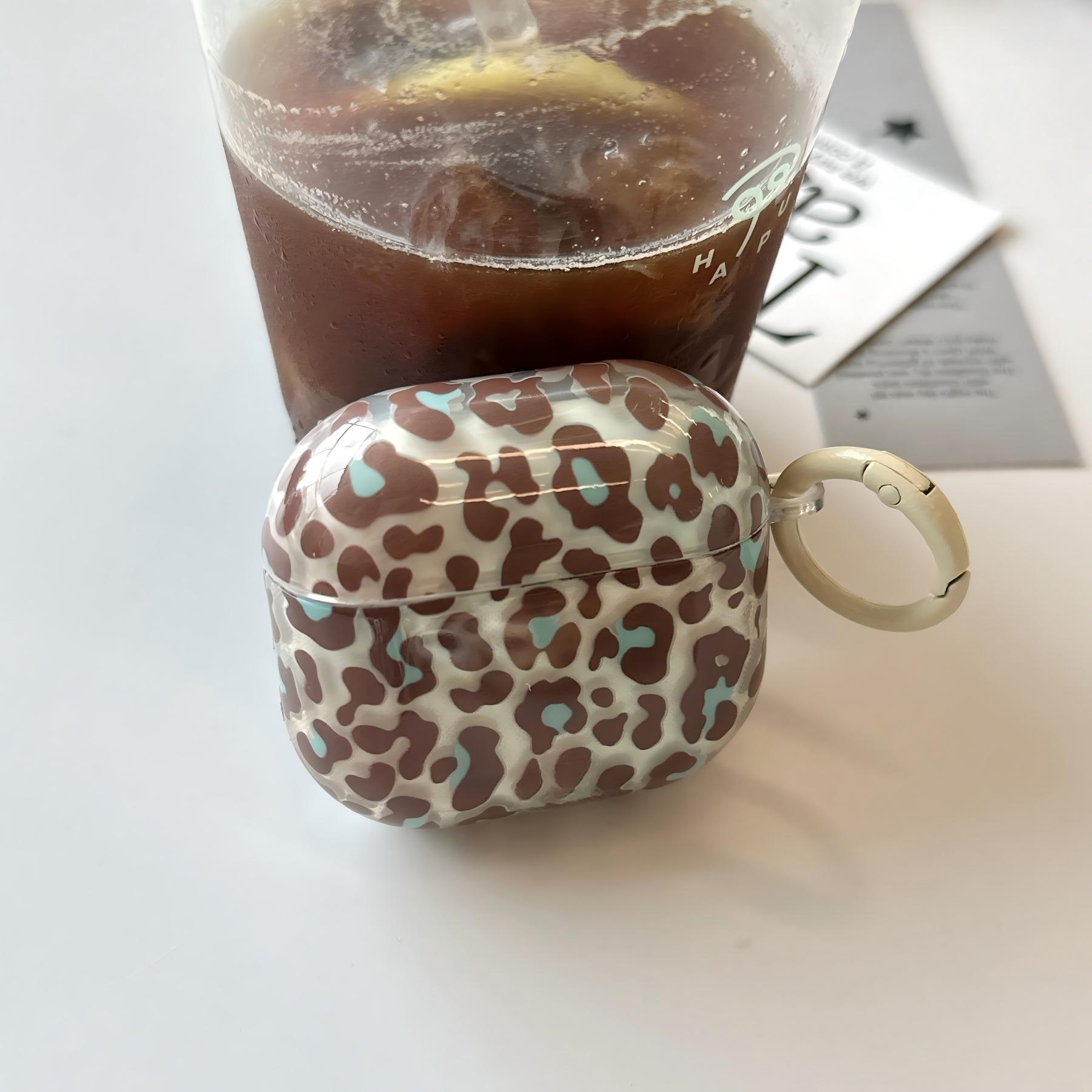 Translucent green leopard print