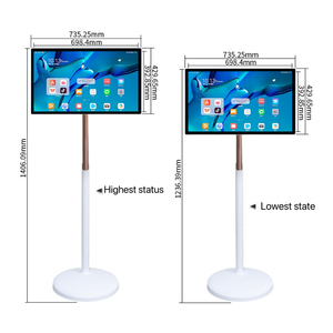 Soporte de entrada de pantalla móvil de 32 pulgadas 1080P con suelo de pie y procesador más alto y más rápido Máquina de publicidad Lcd - Product Image 3