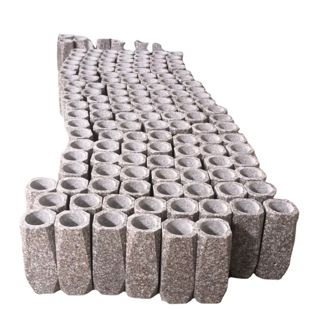 Wholesale Memorial Vases Natural Granite Tombstone Funeral