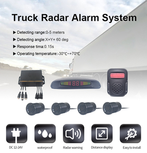 Parking <strong>Sensor</strong> Auto Aid LED Display Radar Alarm System with <strong>4</strong> <strong>Sensors</strong> <strong>Reverse</strong> Backup Monitor Detector for Truck Universal IP 69K