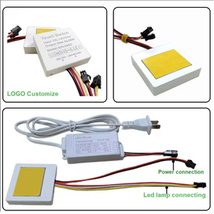 Factory Hot Sale 12V 5A 60W Quadrate Single Key <strong>Capacitive</strong> <strong>Touch</strong> Switch <strong>Led</strong> Monochrome/two-color Dimmer <strong>Sensor</strong> Switch - Product Image 5