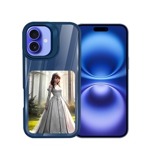 IPhone 16 için DIY anti-damla mürekkep koruyucu kapak NFC ekran projeksiyon deri doku ile Lens tutucu içerir dört renk durumda - Product Image 1