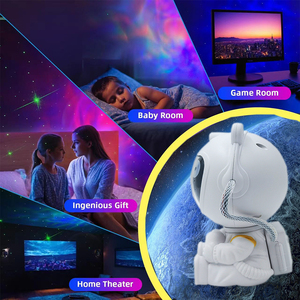 Yıldızlı gökyüzü projektör galaxy projektör gece işıkları uzaktan kumanda akıllı ev ışıkları ile aurora ışık projektör - Product Image 6