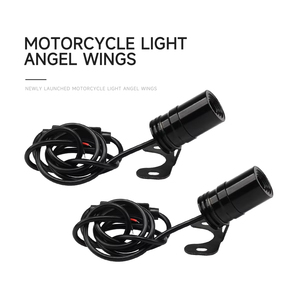 2 adet melek kanatları ışık motosiklet modifiye LED dekoratif karşılama kanat lazer ortam Atmospere lamba projeksiyon 12V 24V - Product Image 6