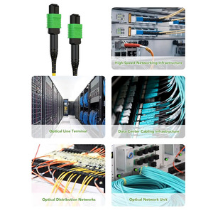 MPO to MPO (APC) Fiber <strong>Cable</strong> 2M 10G/40G OS2 Single Mode 8 Strand MPO/MTP Female <strong>Type</strong> B LSZH for MPO Transition Boxes - Product Image 6