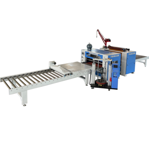 Parlak PET/ PETG/ HPL/akrilik levha PUR laminasyon makinesi otomatik film yapıştırma makinesi hattı - Product Image 1