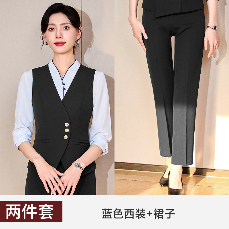 Black vest and trousers