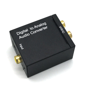 Convertidor de audio digital a analógico con adaptador de corriente CC y 1 cable de audio de fibra óptica de PC US Power - Product Image 4