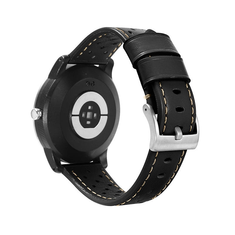 Hebilla plateada negra ahuecada de forma plana