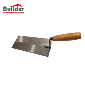 Hẹp xô bricklaying <span class=keywords><strong>trowel</strong></span> với gỗ xử lý vuông tip cho thạch cao cho đá nề làm việc - Product Image 1