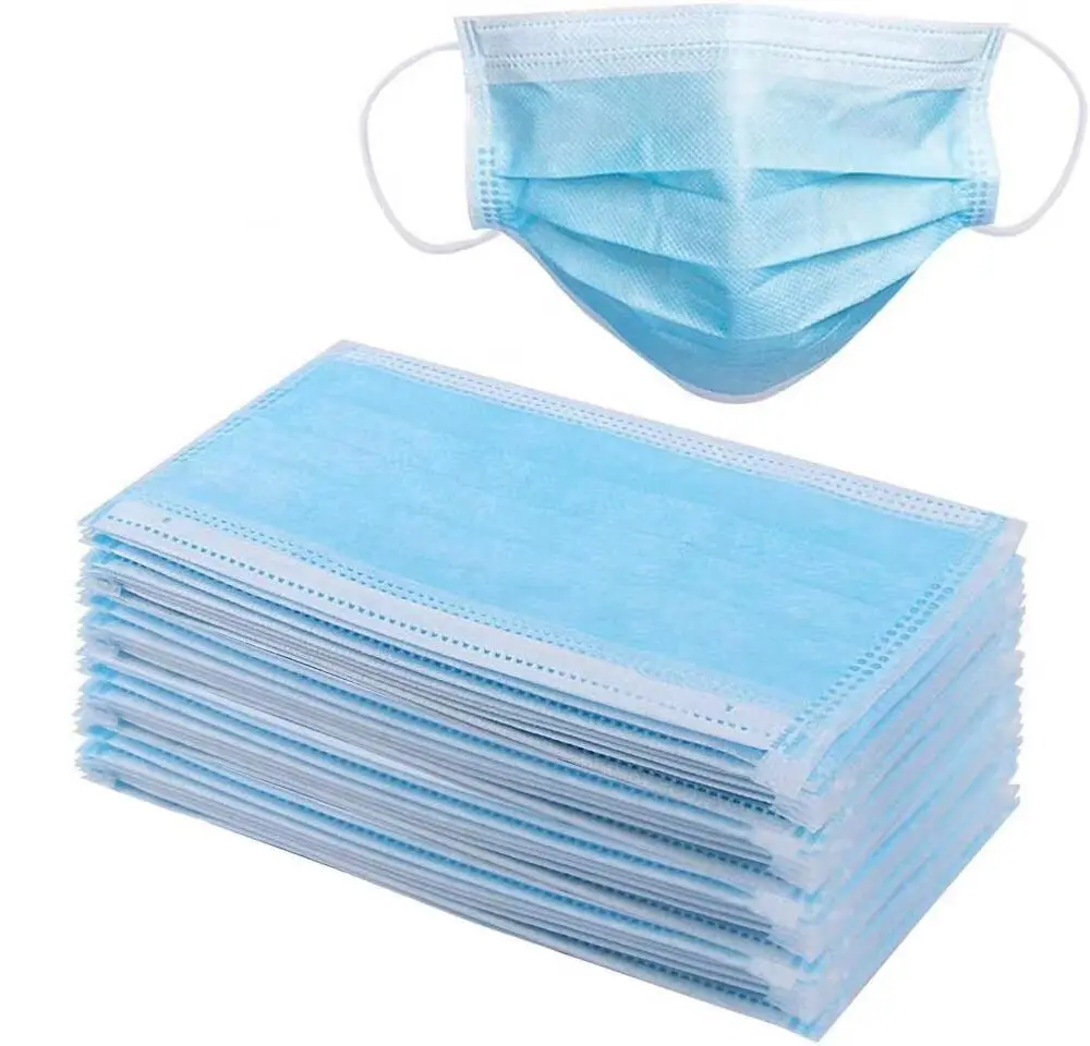 3 layer easy breath disposable nonwoven black face mask high quality wholesale dust proof face mask