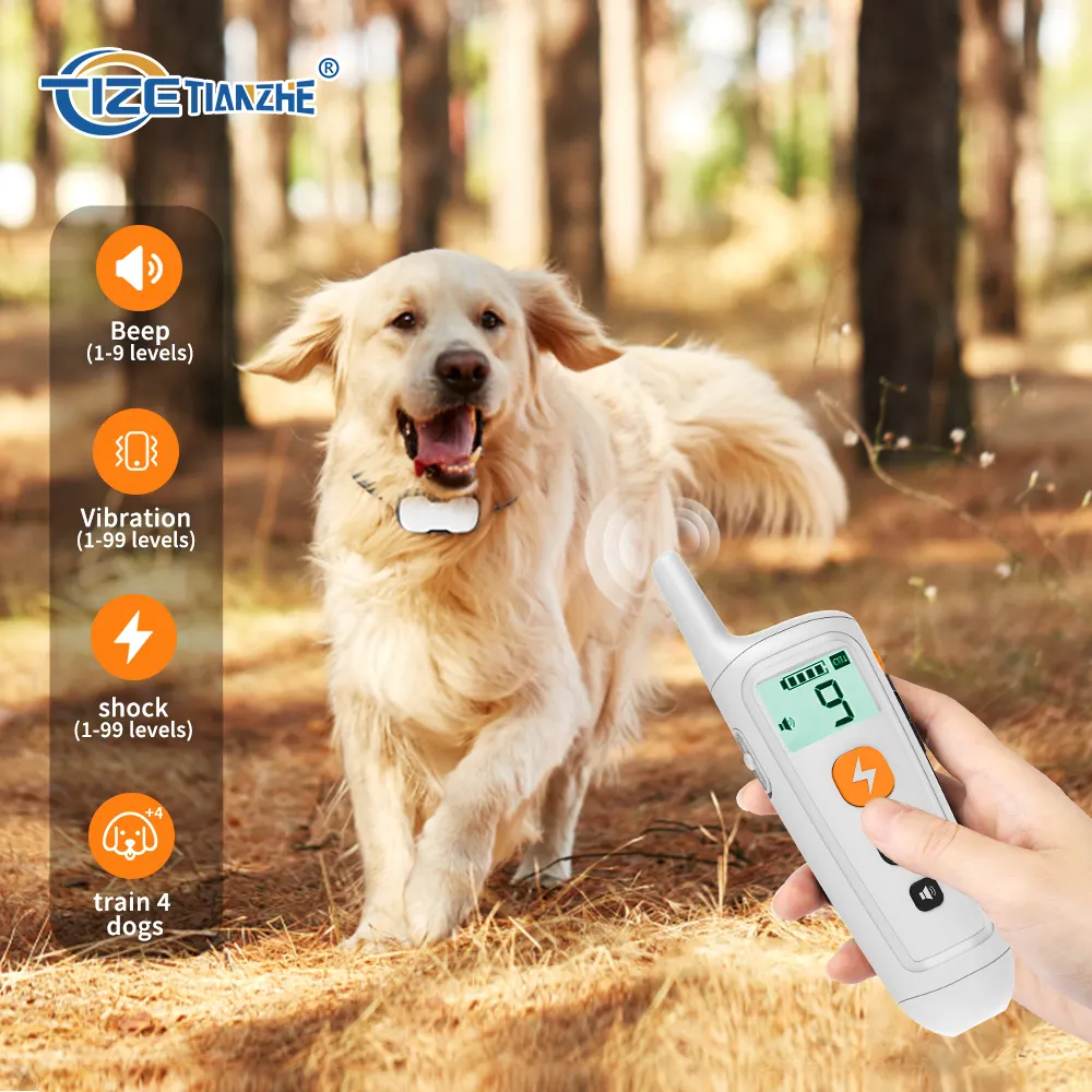 Collare antiurto elettronico ricaricabile per addestramento del cane con telecomando impermeabile di nuovo Design