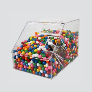 Acrylic hình chữ nhật kẹo Dispenser cho siêu thị Stackable 3-6l Công suất thiết kế hiện đại - Product Image 3