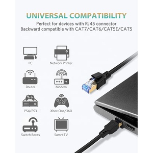 Hochwertiges Rj45 Cat8-Kabel Computernetzwerke Ethernet-Kabel 40 Gbit/s Sftp Rg45 20M 15-Meter-Rollen-Rj45-Kabel mit benutzer definiertem Logo - Product Image 3