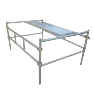 Tubular H X Walk Wide Metal Escalera de acero Andamio Marco Andamio con ruedas para encofrado Construcción - Product Image 3