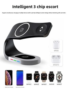 แท่นชาร์จไร้สายระบบแม่เหล็ก4-in-1 15W สำหรับ iPhone สำหรับ Apple Watch USB-A พอร์ต Type-C QC3.0อะแดปเตอร์ที่ชาร์จป้องกัน OTP - Product Image 6