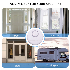 Sistema de alarma inalámbrica de seguridad para el hogar 120DB Alerta de entrada de sensor de vibración ABS para puerta/ventana Aplicación interior Red WiFi - Product Image 5