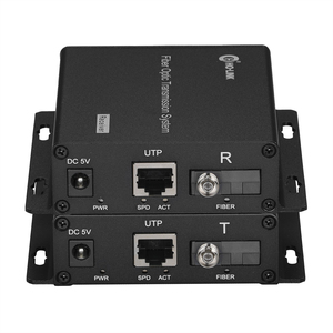 1 porta telefono a 1 RJ45 convertitore fibra ottica PCM Voice Over Extender telefono ricetrasmettitore ottico - Product Image 1