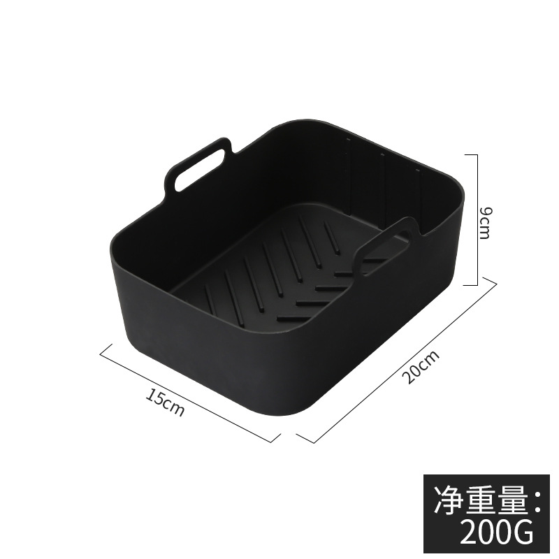 Poêle à frire en silicone 200g (noir)