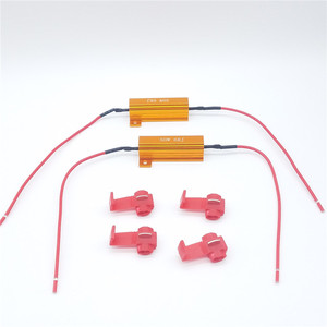 12V LED uyarı ışığı iptal yük direnci decode 50W 6RJ araba dönüş sinyal ışıkları Fix hata Canbus yük direnci - Product Image 3