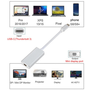 Adaptador USB-C Mini DisplayPort USB tipo C USB 3,1 a Mini DP macho a hembra 4K 60Hz convertidor de Cable para Samsung HDTV - Product Image 6
