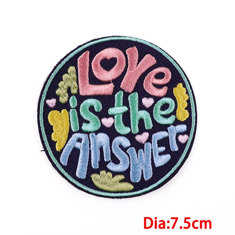 LOVE is answer Iron on patch