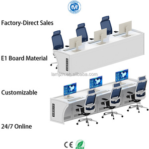 Mesa de consola de centro de control moderna para consola de ordenador de oficina con funcionalidad mejorada - Product Image 2
