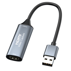USB2.0高清视频采集卡高清转USB/usb-c视频采集器盒，用于电脑摄像头直播和会议记录 - Product Image 1