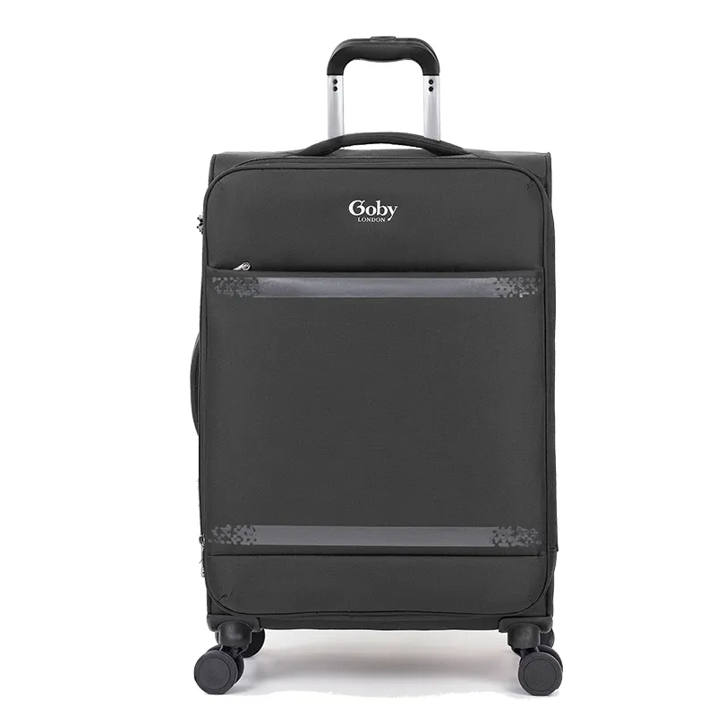 Goby London Neues Modell Heißer Verkauf Fabrik OEM ODM Hochwertige weiche Oxford Stoff 4 Rad Günstige Geschäfts reise Trolley Gepäck tasche