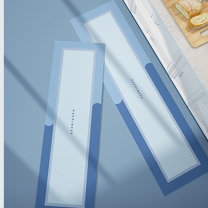 条纹图案地板浴室实用防水防滑硅藻浴室可洗防水橡胶厨房垫 - Product Image 2