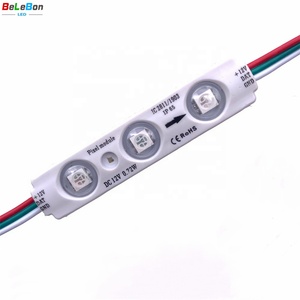 DC12VスマートフルカラーRGB WS 2811 19703 IC SPIドリームアドレス可能カラー5050 SMD 3 LEDピクセルモジュールライト3Dサインレター用