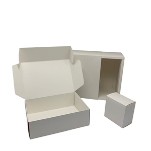 定制产品包装小白盒包装，普通白色纸盒，白色纸板盒 - Product Image 1