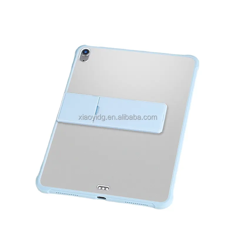Para IPad 7 8 9 geração 10.2 caso tablet PC, silicone cor sólida fosco com suporte