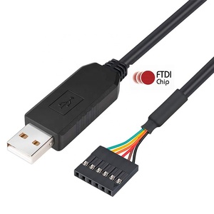 FTDI USB TTL seri 5V adaptörü kablosu 6 Pin 0.1 inç zift dişi soket başlığı UART IC FT232RL çip - Product Image 1