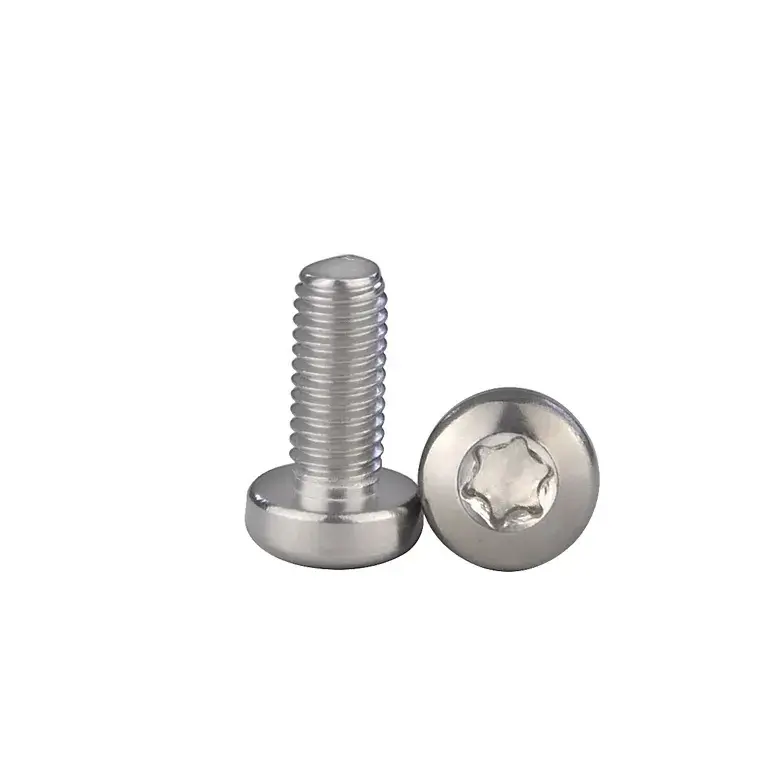 Aço inoxidável 304 316 GB2672 Pan Head Torx Groove Machine Screws Nails Supplies Torx-head Bolts Fasteners