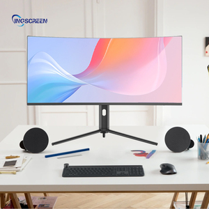 INGSCREEN <strong>Built</strong>-In Hd Dual Speakers Curved Screen Set Desktop All in One 34 Inch Gaming <strong>Computer</strong> <strong>Monitor</strong> Core All in One Pc - Product Image 4