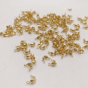 Tiny <strong>String</strong> Cord Stopper Button <strong>Clasp</strong> 4*8mm Stainless Steel Jewelry Findings - Product Image 2
