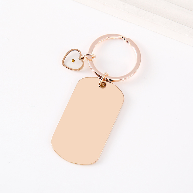 Colza en forme de coeur en or rose
