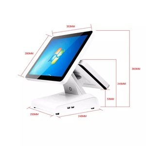 Лицензионная система Windows 10 IOT pos-машина 15-дюймовый сенсорный экран в точке продажи оборудования все в одном ресторане pos-терминал - Product Image 2