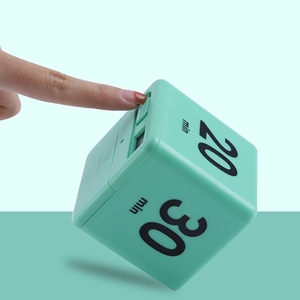 EMAF Würfel Produktivität Pomodoro Timer Digital Flip Küche Countdown Timer Würfel rotierenden Timer für Kinder